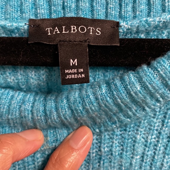 Talbots boat neck soft sweater medium - Picture 2 of 5
